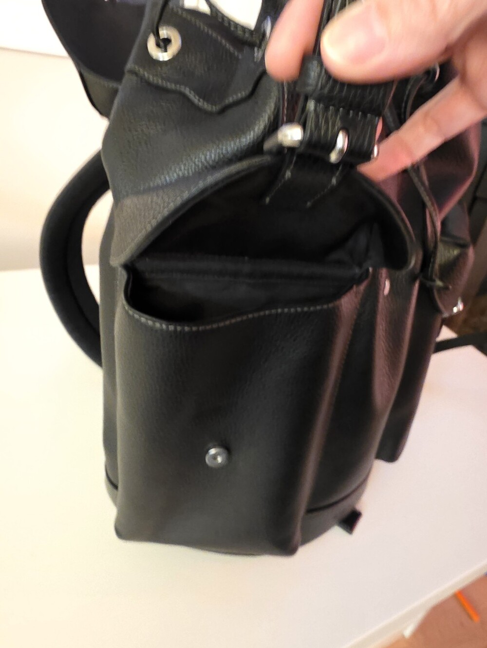 🖤 Coach Warner Backpack CW210 – Black Pebbled Leather | Like New 🖤 - Picture 10 of 15